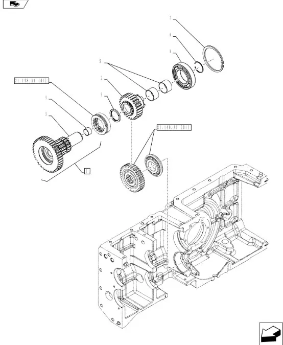 5176778 - вал-шестерня